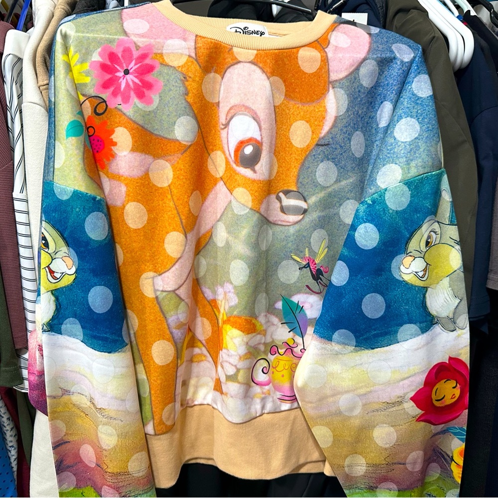 Disney brand new with tag Bambi all over print long sleeve